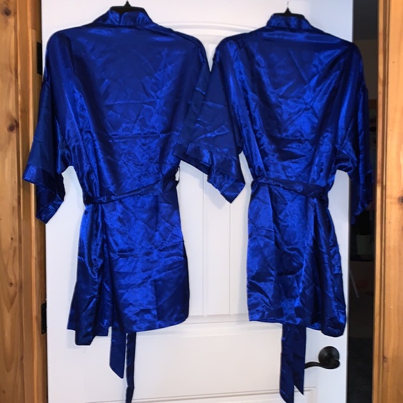 Royal Blue Robes with Pockets & Sash to Tie 👘 size S & M 🤩 C3 - Picture 9 of 9